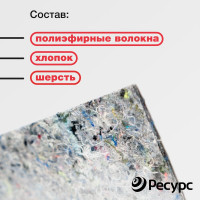 Подложка из термовойлока Ресурс 400 гр/кв. м, 3 мм, 1х10 м КА-00001039