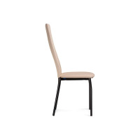 Стул Woodville Mirilis на металлокаркасе, ваниль/темный мусс 454007