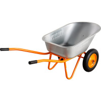 Строительная двухколесная тачка Gigant 110л, 200 кг, пневматические колеса GX-02