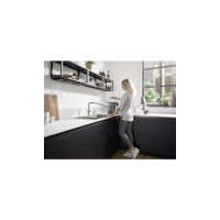 Смеситель для кухни Hansgrohe M54 talis 270 с вытяжным душем, sbox сталь 72809800 00000080909