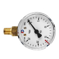 Манометр 1 МПа, черный, углекислота, 1/8" NPT ПТК 00000041918