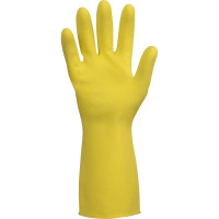 Латексные химостойкие перчатки Jeta Safety 50/50, с хлопковым напылением, 0.4 мм, р. 8/m JL711-08-M
