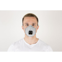 Респиратор Jeta Safety угольный FFP2 с клапаном (10 шт.), чашеобразный, JM-8626