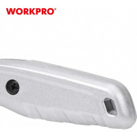 Строительный выдвижной нож WORKPRO алюминиевый WP213006