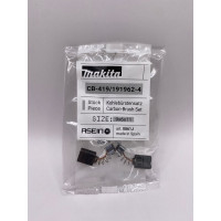 Комплект графитовых щеток 2 шт Makita oem CB-419 Asein 0861J