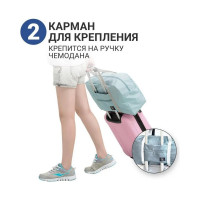 Складная сумка ZDK Homium Travel Comfort, голубая, foldingbagLblue