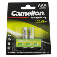 Аккумулятор Camelion Always Ready AAA-1100mAh Ni-Mh BL-2 (NH-AAA1100BP2, 1.2В) 15037