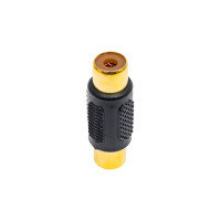 Переходник RCA гнездо - RCA гнездо Pro Legend 32мм пластик "позолоченный", 0 PL2359