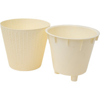 Горшок для цветов Idiland Velvet D 200 мм, 4 л, светло-бежевый 221602925/01