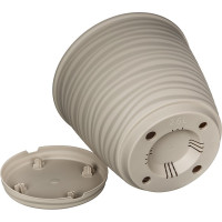 Горшок для цветов Idiland Saffron D 177 мм, 2.6 л, с поддоном, бежевый 221610227/01