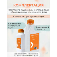 Эпоксидная смола для рисования 1,5 кг (Эпилайт-В) Суперпласт 4687203677954