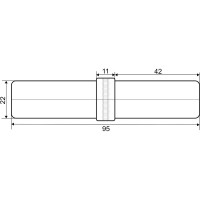 Соединитель труб Palladium 25 мм JF-12 BH CP 115810