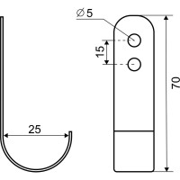 Крепление панели Palladium вертикальное JF-28 BH CP 115826