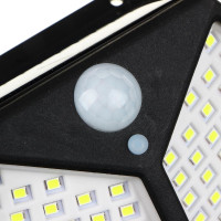 Уличный настенный фонарь Ермак на солнечной батарее, 100 LED, 1200мАч, 13,3x10x5см 225-036