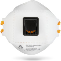 Респиратор Jeta Safety с клапаном FFP3 в инд.упаковке, трехпанельный, JM-9332
