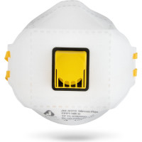 Респиратор Jeta Safety FFP1 с клапаном в инд. упаковке, трехпанельный, JM-9312