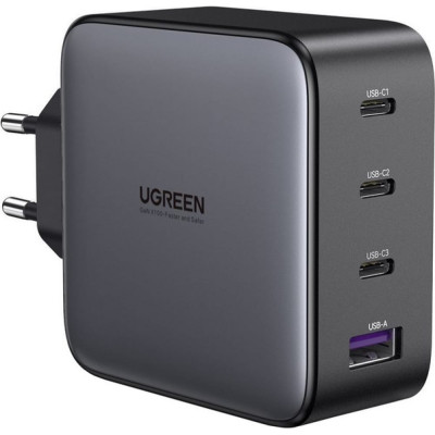 Ugreen Сетевое зарядное устройство USB A + 3 USB C 100W GaN Tech Fast Charger 40747
