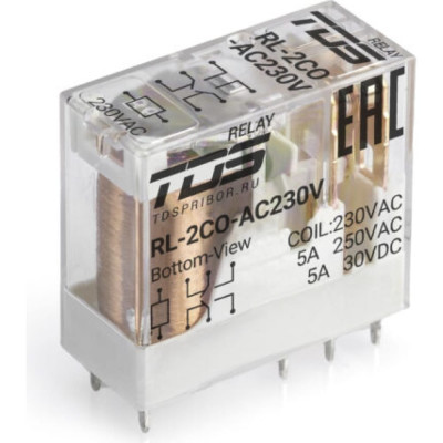 TDS Rl-32co-ac230-12 катушка 230в, ток коммутации 12а, 2 перекидных контакта 10 шт TDS52896
