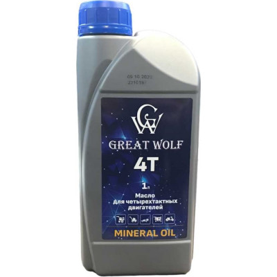 Great Wolf Масло для четырехтактных двигателей 4t mineral oil (1л) GWM-T4/1