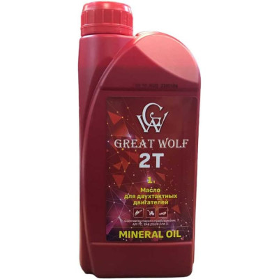 Great Wolf Масло для двухтактных двигателей 2t mineral oil (1л) GWM-T2/1