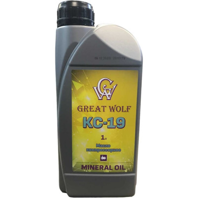 Great Wolf Масло компрессорное kc-19 mineral oil (1л) GWM-019/1