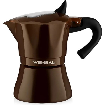 VENSAL 3204VS Гейзерная кофеварка 3 чашки. Материал алюминий, подходит Кроме индукции.Кофейный VS3204