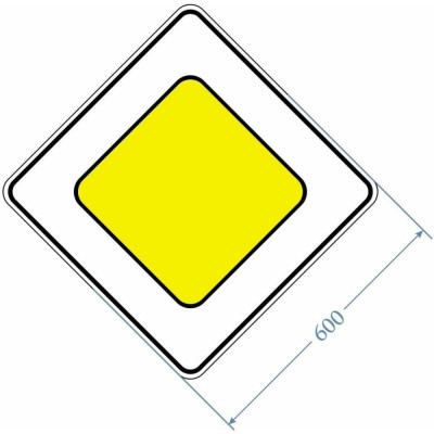 PALITRA TECHNOLOGY Дорожный знак 2.1.