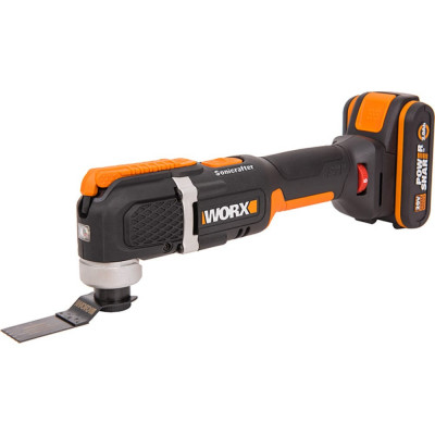 WORX Реноватор аккумуляторный , 20В, 2Ач х1, ЗУ 2А, кейс WX696