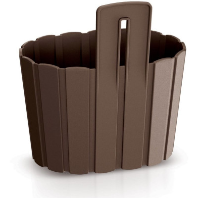 Prosperplast DDES280 R222 Кашпо с креплением овал BoardeeWall d27 4 15 h20 2 см 3 3 л коричневый