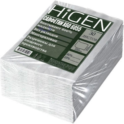 Салфетки для впитывания жидкостей Higen X60 6055