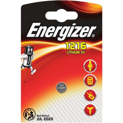 Батарейка Energizer ENR Lithium CR1216 7638900411508