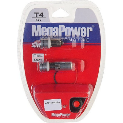 Автолампа Megapower M-90134W-2блт