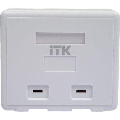 Корпус настенной розетки для установки двух модулей ITK CS2-022