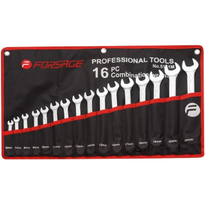 Forsage Набор ключей комбинированных 16пр. на полотне 10354 F-5161M