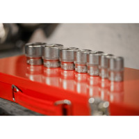 ТУНДРА TUNDRA Набор инструментов в металлическом кейсе , автомобильный, CrV, 1/2