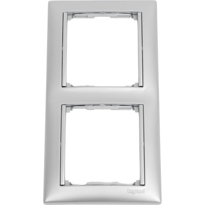 Рамка Legrand 2 поста Valena алюминий 694331