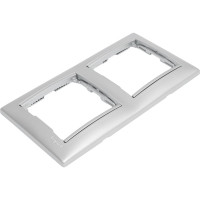 Рамка Legrand 2 поста Valena алюминий 694331
