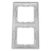 Рамка Legrand 2 поста Valena алюминий 694331