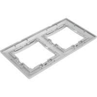 Рамка Legrand 2 поста Valena алюминий 694331