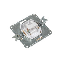 Компьютерная розетка, бежевая RJ45 кат 5e WESSEN 59 Systeme Electric RSI-152K5E-2-86