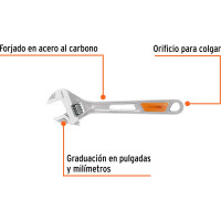 Разводной ключ Truper PET-10X 15511