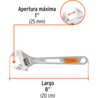 Разводной ключ Truper PET-10X 15511