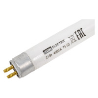 Люминесцентная линейная двухцокольная лампа TDM ELECTRIC ЛЛ-16/21Вт T5 4000 К SQ0355-0021