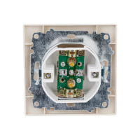 Телевизионная простая розетка, мама, слоновая кость, 0-2400 МГц TDM ELECTRIC Таймыр SQ1814-0122