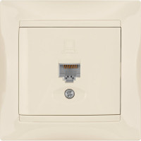 Компьютерная розетка, слоновая кость RJ45 TDM ELECTRIC Лама SQ1815-0116