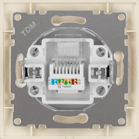Компьютерная розетка, слоновая кость RJ45 TDM ELECTRIC Лама SQ1815-0116