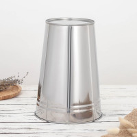 Вазон без ручек СИМАЛЕНД 7 л, 29 см, нержавеющая сталь 2499765