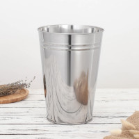 Вазон без ручек СИМАЛЕНД 7 л, 29 см, нержавеющая сталь 2499765