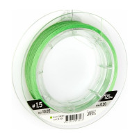 Плетеная леска LUCKY JOHN Vanrex х8 BRAID Fluo Green 125/020 LJ4118-020
