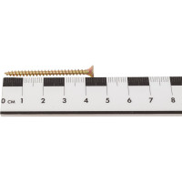 Универсальные шурупы ВИРТУОЗ 3,5х45 мм, потайная головка, желтый цинк 50 шт 03232